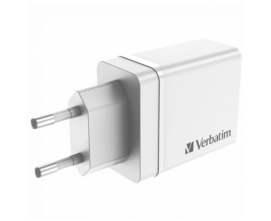Зарядное устройство Verbatim USB 30W PD3.0 4-ports white (49701), изображение 2 Зарядное устройство Verbatim USB 30W PD3.0 4-ports white (49701), изображение 2