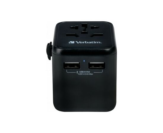 Зарядний пристрій Verbatim UTA-01 (2xUSB) (49543), зображення 2 Зарядний пристрій Verbatim UTA-01 (2xUSB) (49543), зображення 2