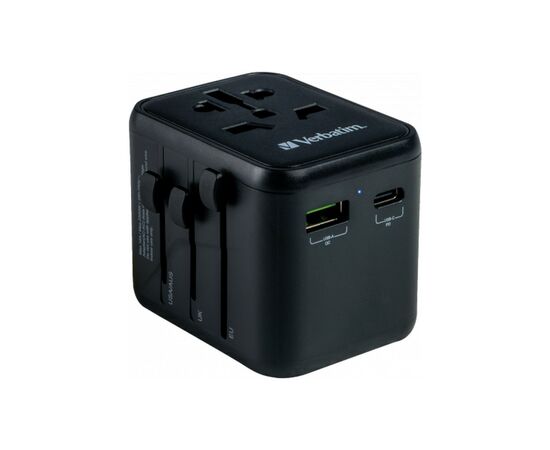 Зарядний пристрій Verbatim UTA-02 PD20W (USB-A /USB-C) (49544), зображення 6 Зарядний пристрій Verbatim UTA-02 PD20W (USB-A /USB-C) (49544), зображення 6