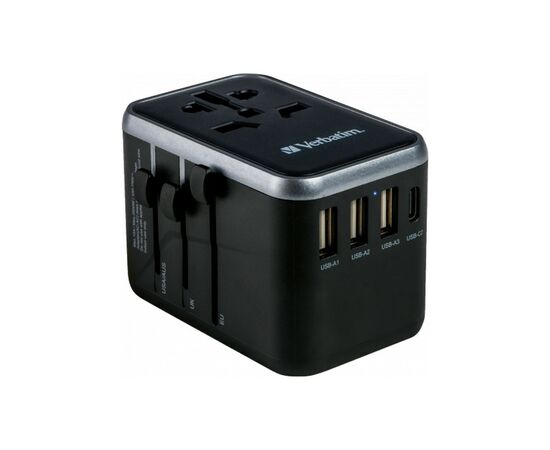 Зарядний пристрій Verbatim UTA-04 PD61W (3xUSB-A/2xUSB-C) (49546)