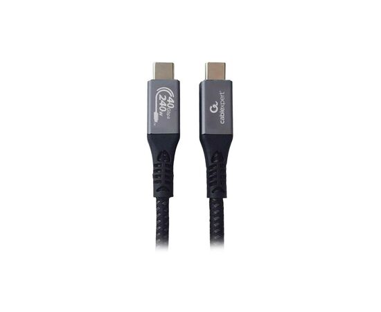 Дата кабель USB-C to USB-C 1.5m USB4 40Gbps/240W(48V5A)/8K60Hz Cablexpert (CCBP-USB4-CMCM240-1.5M)