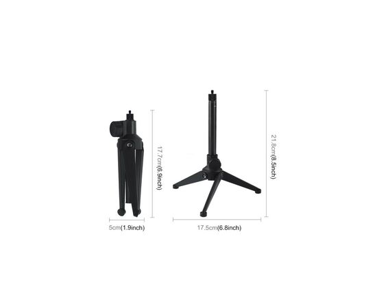 Набор блогера Puluz Table tripod 21.8 см (PU408), изображение 2 Набор блогера Puluz Table tripod 21.8 см (PU408), изображение 2