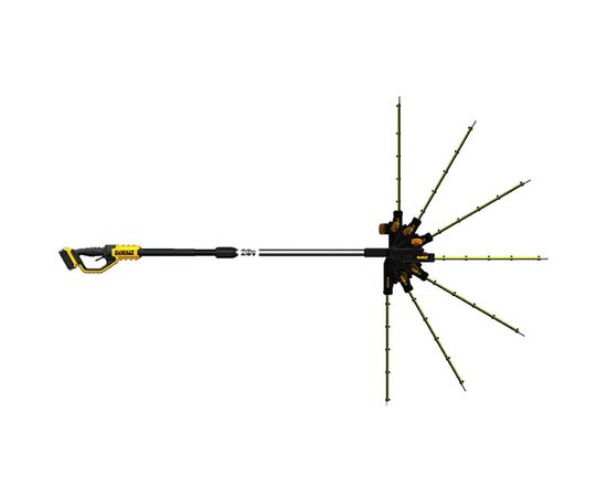 Кусторез DeWALT со штангой, 18V, 55 см (без АКБ и ЗУ) (DCMPH566N), изображение 3 Кусторез DeWALT со штангой, 18V, 55 см (без АКБ и ЗУ) (DCMPH566N), изображение 3