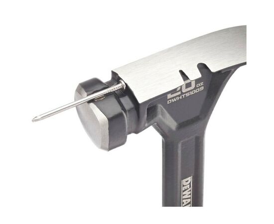 Молоток DeWALT CURVE-CLAW, цельнометаллический, 567 г, с гвоздодером (DWHT51009-0), изображение 4 Молоток DeWALT CURVE-CLAW, цельнометаллический, 567 г, с гвоздодером (DWHT51009-0), изображение 4