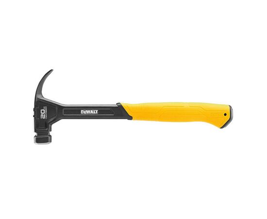 Молоток DeWALT CURVE-CLAW, цельнометаллический, 567 г, с гвоздодером (DWHT51009-0)