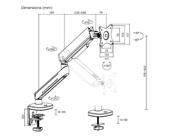 Кронштейн OfficePro MA901G, изображение 10 Кронштейн OfficePro MA901G, изображение 10