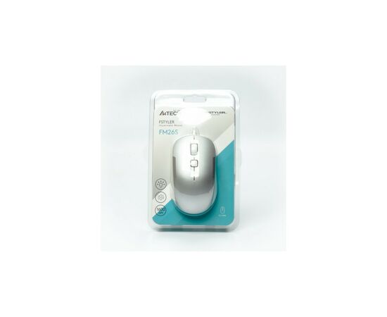 Мышка A4Tech FM26S USB Icy White (4711421993562), изображение 11 Мышка A4Tech FM26S USB Icy White (4711421993562), изображение 11