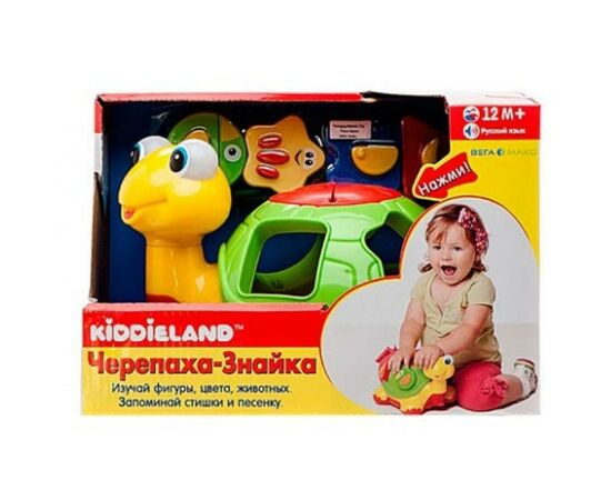 Каталка Kiddieland Черепаха-знайка (049742), изображение 3 Каталка Kiddieland Черепаха-знайка (049742), изображение 3