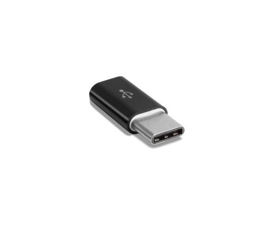 Переходник Type-C to Micro USB Lapara (LA-Type-C-MicroUSB-adaptor black), изображение 3 Переходник Type-C to Micro USB Lapara (LA-Type-C-MicroUSB-adaptor black), изображение 3
