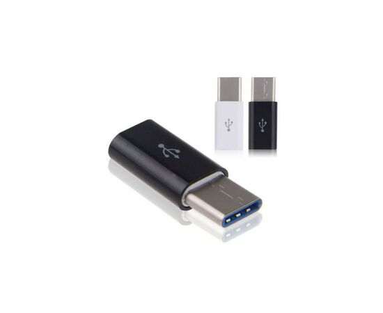 Переходник Type-C to Micro USB Lapara (LA-Type-C-MicroUSB-adaptor black), изображение 7 Переходник Type-C to Micro USB Lapara (LA-Type-C-MicroUSB-adaptor black), изображение 7