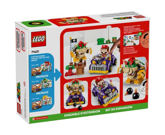 Конструктор LEGO Маслкар Bowser. Додатковий набір 458 деталей (71431), зображення 9 Конструктор LEGO Маслкар Bowser. Додатковий набір 458 деталей (71431), зображення 9