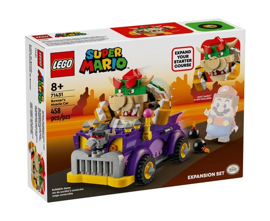 Конструктор LEGO Маслкар Bowser. Додатковий набір 458 деталей (71431)