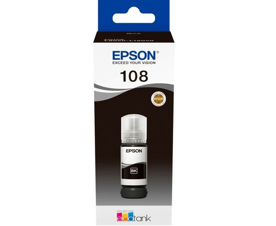 Контейнер с чернилами Epson 108 EcoTank L8050/L18050 black (C13T09C14A), изображение 2 Контейнер с чернилами Epson 108 EcoTank L8050/L18050 black (C13T09C14A), изображение 2