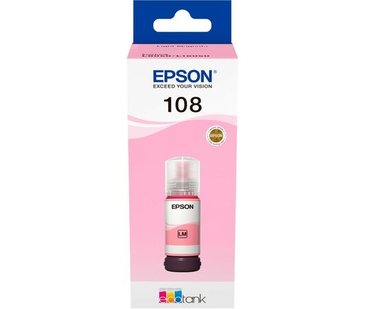 Контейнер з чорнилом Epson 108 EcoTank L8050/L18050 light magenta (C13T09C64A), зображення 2 Контейнер з чорнилом Epson 108 EcoTank L8050/L18050 light magenta (C13T09C64A), зображення 2