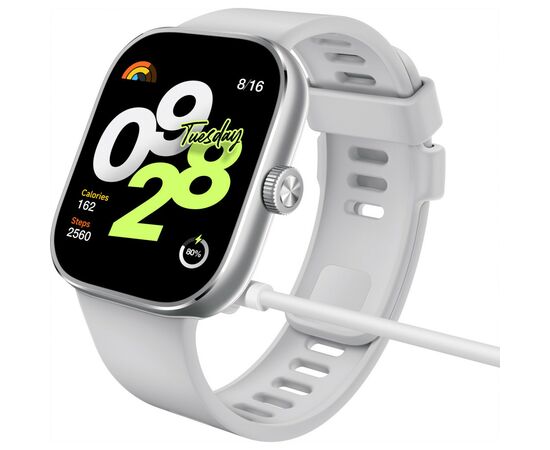Смарт-часы Xiaomi Redmi Watch 4 Moonlight Silver (BHR7848GL) (1021343), изображение 2 Смарт-часы Xiaomi Redmi Watch 4 Moonlight Silver (BHR7848GL) (1021343), изображение 2