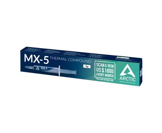 Термопаста Arctic MX-5 4г (ACTCP00045A), изображение 2 Термопаста Arctic MX-5 4г (ACTCP00045A), изображение 2