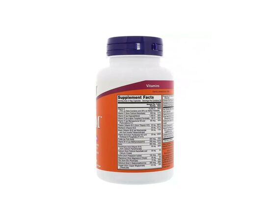 Мультивитамин Now Foods Супер Мультивитамины для Мужчин, Adam, 90 растительных ка (NOW-03878), изображение 3 Мультивитамин Now Foods Супер Мультивитамины для Мужчин, Adam, 90 растительных ка (NOW-03878), изображение 3