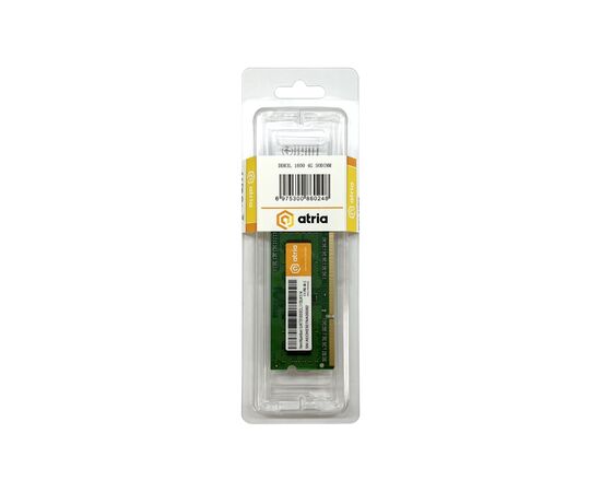 Модуль памяти для ноутбука SoDIMM DDR3 4GB 1600 MHz ATRIA (UAT31600CL11SLK1/4), изображение 3 Модуль памяти для ноутбука SoDIMM DDR3 4GB 1600 MHz ATRIA (UAT31600CL11SLK1/4), изображение 3