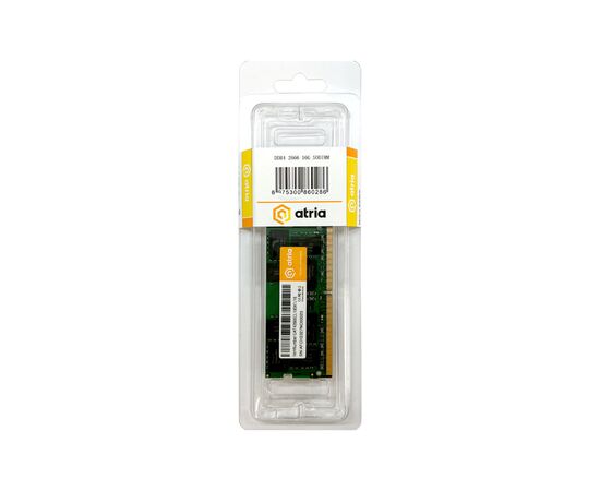 Модуль памяти для ноутбука SoDIMM DDR4 16GB 2666 MHz ATRIA (UAT42666CL19SK1/16), изображение 3 Модуль памяти для ноутбука SoDIMM DDR4 16GB 2666 MHz ATRIA (UAT42666CL19SK1/16), изображение 3