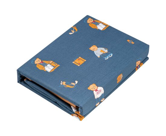 Постельное белье Ardesto Gloria сатин мишки синий полуторный 160х220 (ART1622TB), изображение 2 Постельное белье Ardesto Gloria сатин мишки синий полуторный 160х220 (ART1622TB), изображение 2