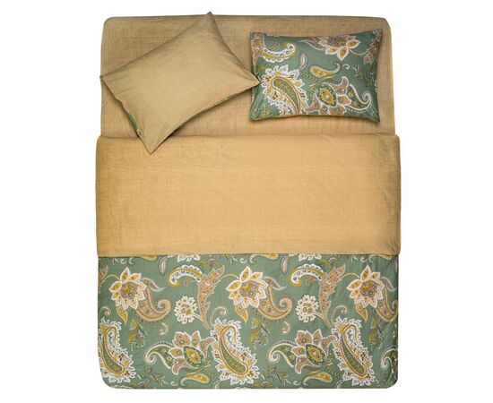 Постельное белье Ardesto Gloria сатин бута бежевый евро 200х220 (ART2022BB), изображение 4 Постельное белье Ardesto Gloria сатин бута бежевый евро 200х220 (ART2022BB), изображение 4