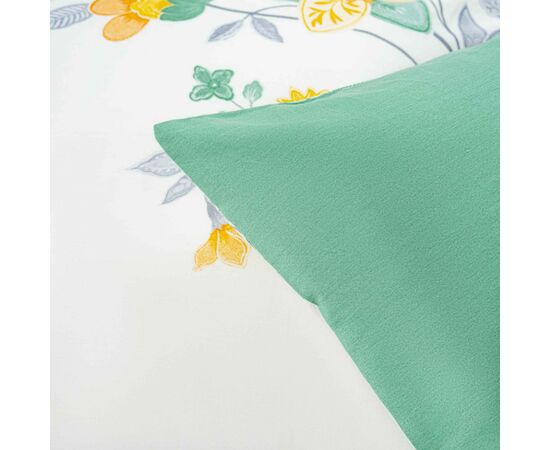 Постельное белье Ardesto Gloria сатин цветы зеленый евро 200х220 (ART2022FE), изображение 7 Постельное белье Ardesto Gloria сатин цветы зеленый евро 200х220 (ART2022FE), изображение 7
