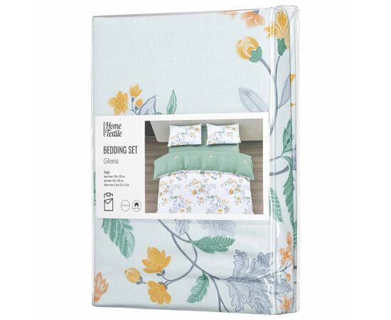 Постельное белье Ardesto Gloria сатин цветы зеленый евро 200х220 (ART2022FE), изображение 8 Постельное белье Ardesto Gloria сатин цветы зеленый евро 200х220 (ART2022FE), изображение 8