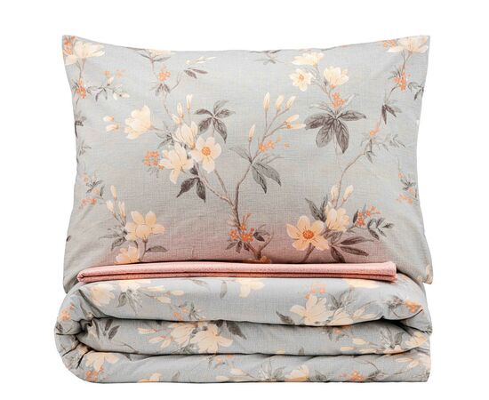 Постельное белье Ardesto Gloria сатин цветы розовый евро 200х220 (ART2022FP), изображение 3