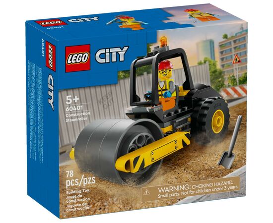 Конструктор LEGO City Строительный паровой каток 78 деталей (60401)