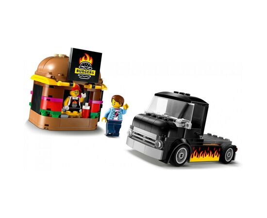 Конструктор LEGO City Грузовик с гамбургерами 194 деталей (60404), изображение 4 Конструктор LEGO City Грузовик с гамбургерами 194 деталей (60404), изображение 4