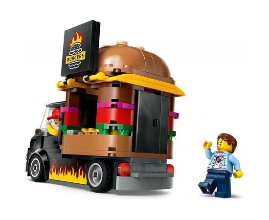 Конструктор LEGO City Грузовик с гамбургерами 194 деталей (60404), изображение 5 Конструктор LEGO City Грузовик с гамбургерами 194 деталей (60404), изображение 5