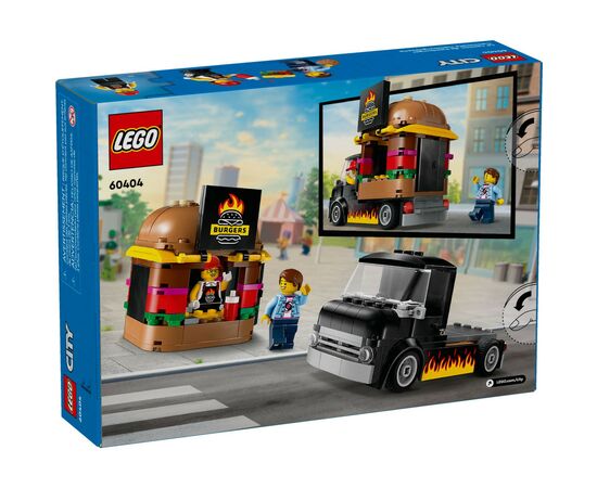 Конструктор LEGO City Грузовик с гамбургерами 194 деталей (60404), изображение 6 Конструктор LEGO City Грузовик с гамбургерами 194 деталей (60404), изображение 6