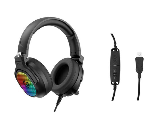 Наушники GamePro HS1300 RGB 7.1 Black (HS1300), изображение 4 Наушники GamePro HS1300 RGB 7.1 Black (HS1300), изображение 4