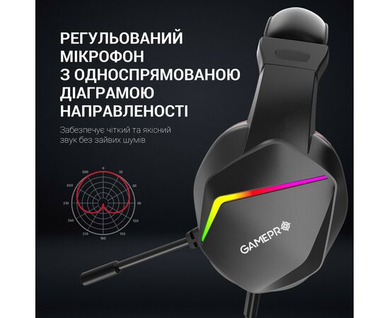 Наушники GamePro HS311 RGB Black/Red (HS311), изображение 9 Наушники GamePro HS311 RGB Black/Red (HS311), изображение 9