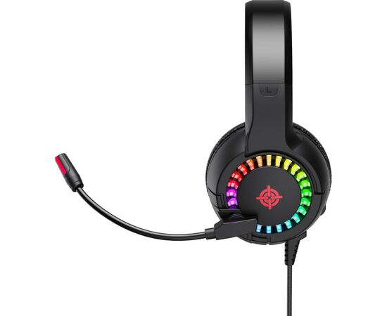 Наушники GamePro HS382 RGB Black/Red (HS382), изображение 3 Наушники GamePro HS382 RGB Black/Red (HS382), изображение 3
