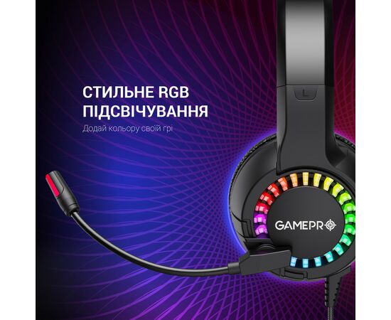 Наушники GamePro HS382 RGB Black/Red (HS382), изображение 5 Наушники GamePro HS382 RGB Black/Red (HS382), изображение 5