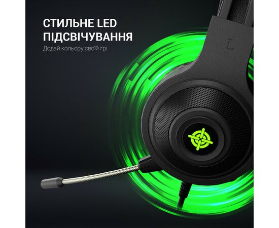 Навушники GamePro Racer HS610G Black-Green (HS610G), зображення 9