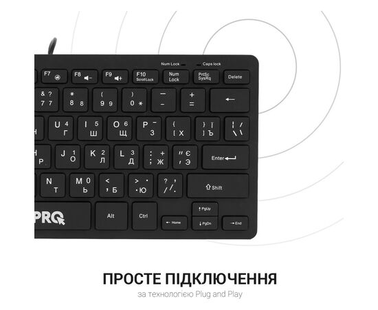 Клавиатура OfficePro SK240 USB Black (SK240), изображение 7 Клавиатура OfficePro SK240 USB Black (SK240), изображение 7