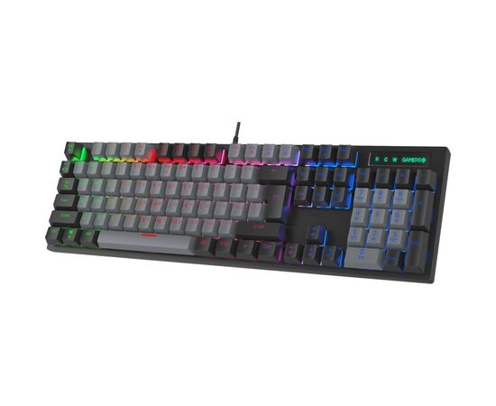 Клавиатура GamePro MK105B LED Blue Switch USB Black (MK105B), изображение 3 Клавиатура GamePro MK105B LED Blue Switch USB Black (MK105B), изображение 3
