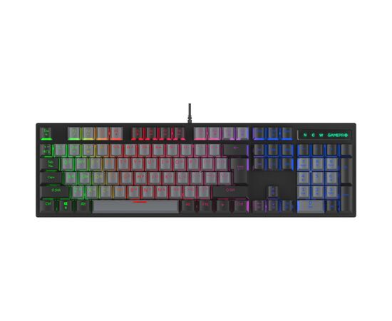 Клавиатура GamePro MK105B LED Blue Switch USB Black (MK105B)