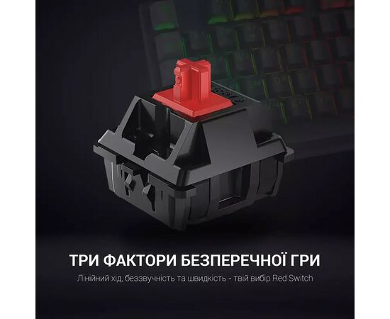 Клавиатура GamePro MK105R LED Red Switch USB Black (MK105R), изображение 4 Клавиатура GamePro MK105R LED Red Switch USB Black (MK105R), изображение 4