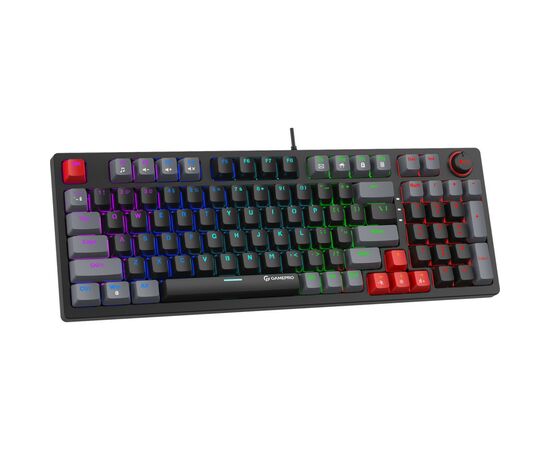 Клавиатура GamePro MK120B LED Blue Switches USB Black (MK120B), изображение 2 Клавиатура GamePro MK120B LED Blue Switches USB Black (MK120B), изображение 2