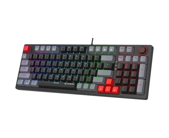 Клавиатура GamePro MK120B LED Blue Switches USB Black (MK120B), изображение 3 Клавиатура GamePro MK120B LED Blue Switches USB Black (MK120B), изображение 3