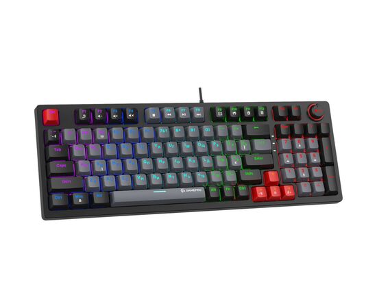 Клавіатура GamePro MK120R LED Red Switches USB Black (MK120R), зображення 2 Клавіатура GamePro MK120R LED Red Switches USB Black (MK120R), зображення 2
