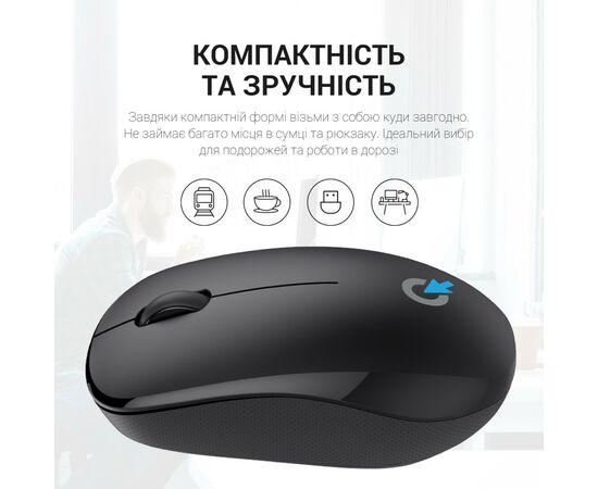Мышка OfficePro M183 Wireless Black (M183), изображение 9 Мышка OfficePro M183 Wireless Black (M183), изображение 9
