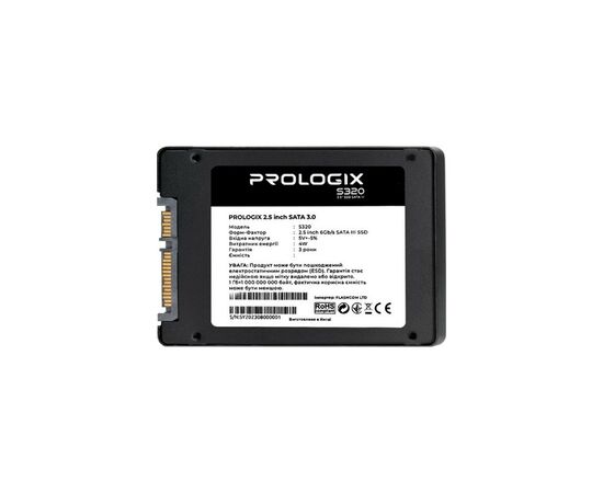 Накопитель SSD 2.5" 960GB Prologix (PRO960GS320), изображение 3 Накопитель SSD 2.5" 960GB Prologix (PRO960GS320), изображение 3