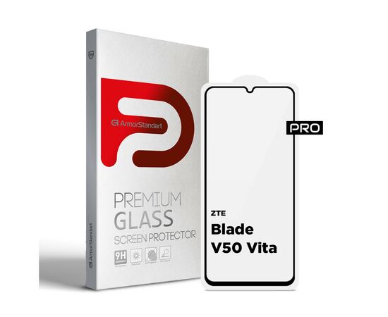 Стекло защитное Armorstandart Pro ZTE Blade V50 Vita Black (ARM70681)