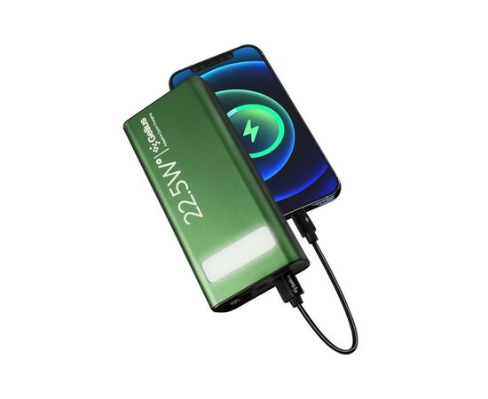 Батарея универсальная Gelius Lightstone GP-PB300 30000mAh QC+PD (22.5W) Green (00000090465), изображение 12 Батарея универсальная Gelius Lightstone GP-PB300 30000mAh QC+PD (22.5W) Green (00000090465), изображение 12