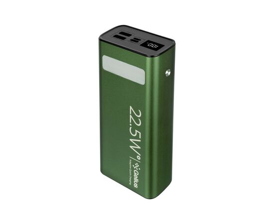 Батарея универсальная Gelius Lightstone GP-PB300 30000mAh QC+PD (22.5W) Green (00000090465), изображение 2 Батарея универсальная Gelius Lightstone GP-PB300 30000mAh QC+PD (22.5W) Green (00000090465), изображение 2