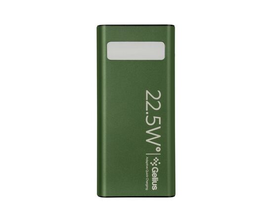 Батарея универсальная Gelius Lightstone GP-PB300 30000mAh QC+PD (22.5W) Green (00000090465), изображение 3 Батарея универсальная Gelius Lightstone GP-PB300 30000mAh QC+PD (22.5W) Green (00000090465), изображение 3